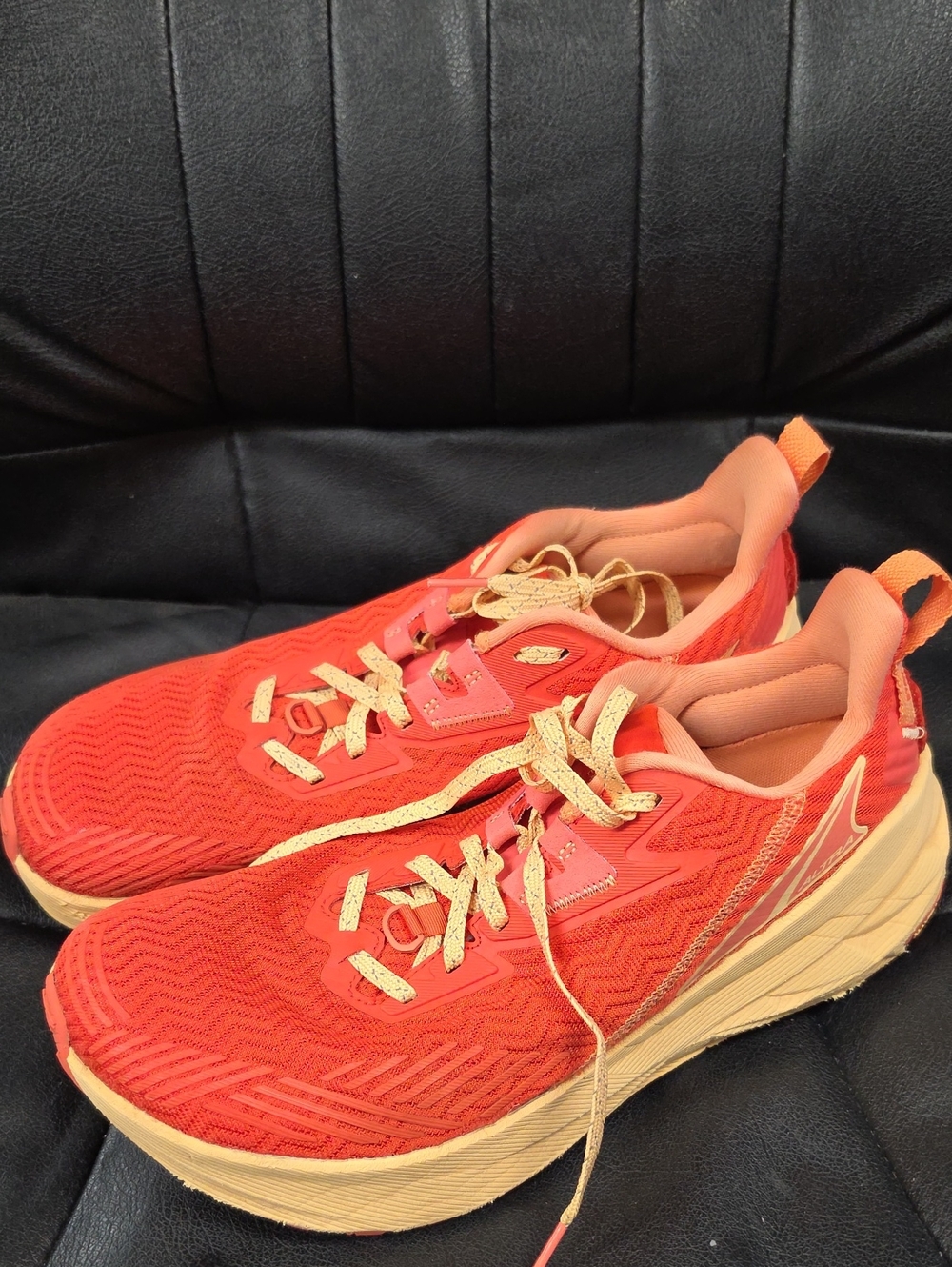 Altra Women's Coral-Orange Athletic Running Shoes with Cream Accents